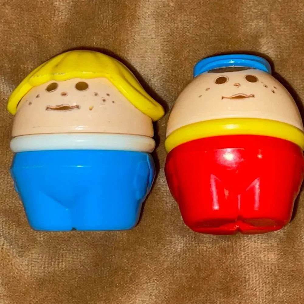 Vintage Little Tikes Toddle Tots Figures Lot of 2 – Blonde Girl & Bus Driver